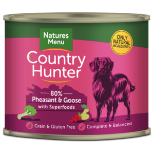 Natures Menu Country Hunter Pheasant & Goose Adult Dog Food Cans 600g x 6