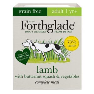 Forthglade Complete Grain Free Lamb Butternut Squash Veg & Adult Dog Food 395g x 36